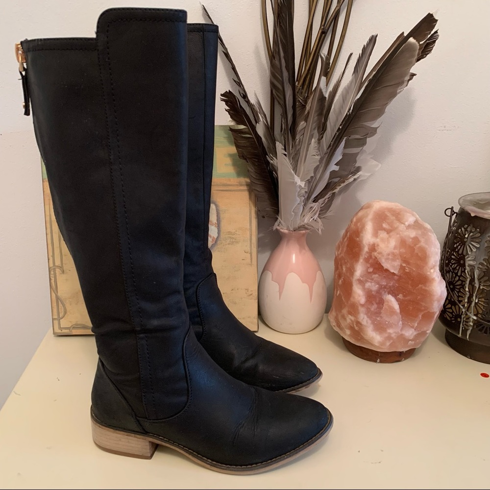 Elegant Black Over the Knee Boots